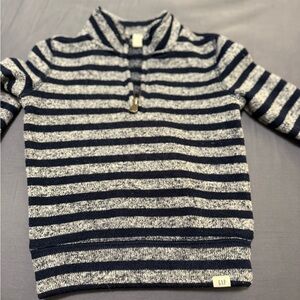 Baby GAP Kids Navy and Gray Striped Sweater